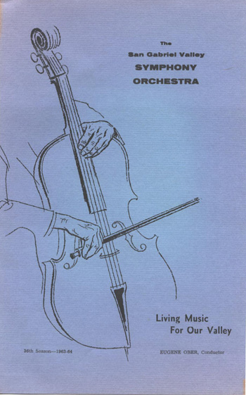 Playbill Cover for Paganini Concerto performances